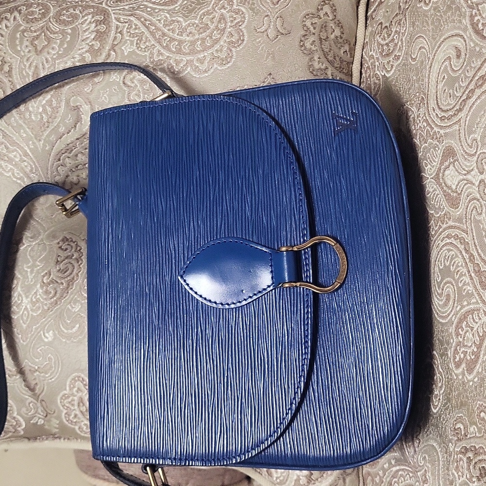 Louis Vuitton Blue Epi St. Cloud Leather Crossbody Bag